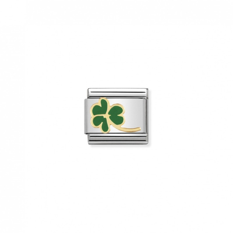 Nomination Composable Link Clover with 18K Gold 030214 23