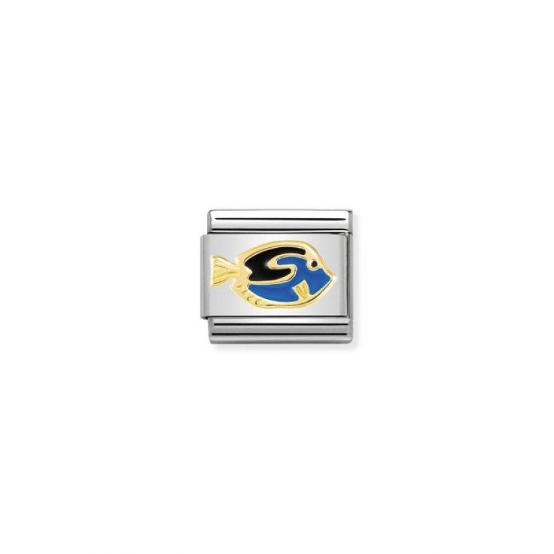 Nomination Composable Link K18 Gold Blue Surgeonfish 030272 41