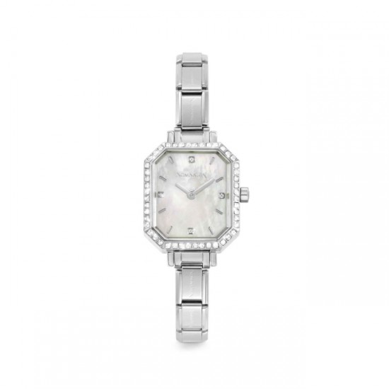 Nomination Paris Watch with Mother of Pearl and CZ 076036/008