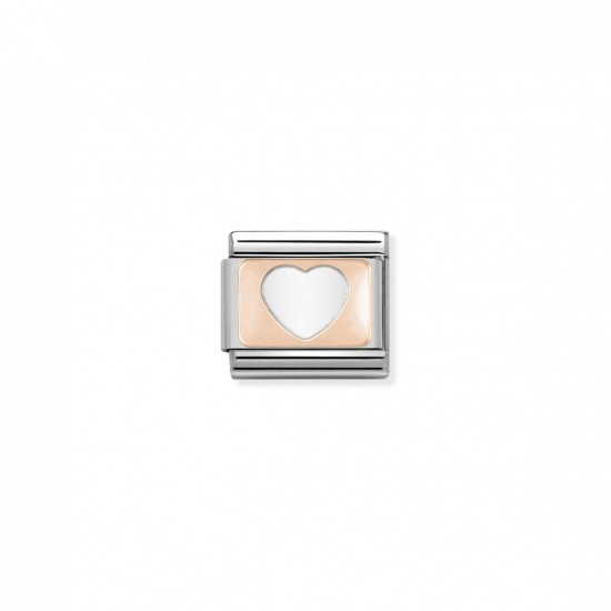 Nomination Composable Link 9k Rose gold Heart 430101 08