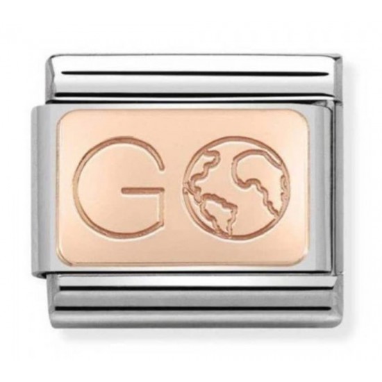 Nomination Composable Link 9K rose gold GO Earth 430110 01