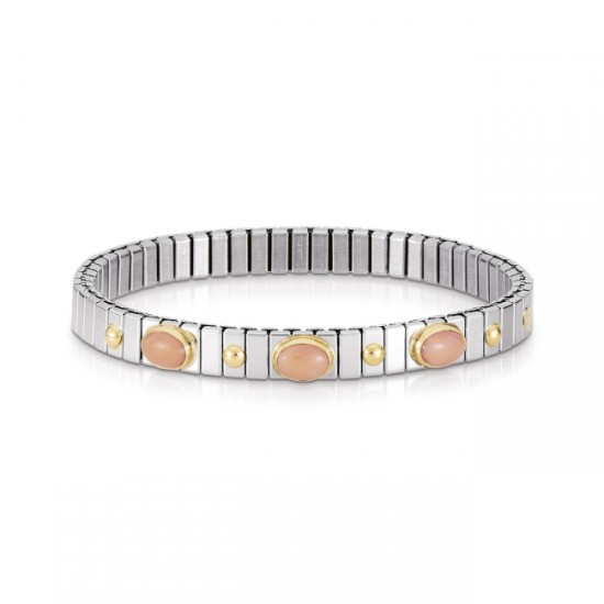 Nomination Extension Bracelet with Pink Coral and Gold K18 042105/010