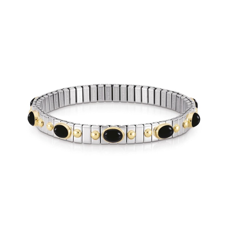 Nomination Extension Bracelet with Black Onyx and Gold K18 042109/002
