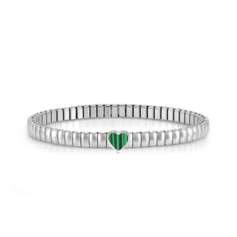 Nomination Extension Bracelet with Green Heart 046009/113