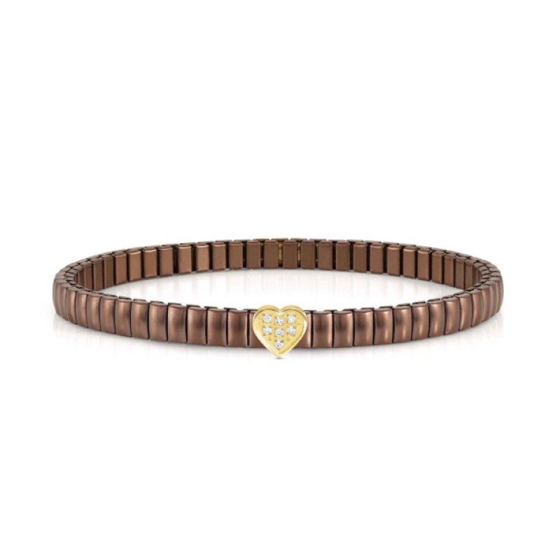 Nomination Steel Brown Bracelet with Heart 046012/004
