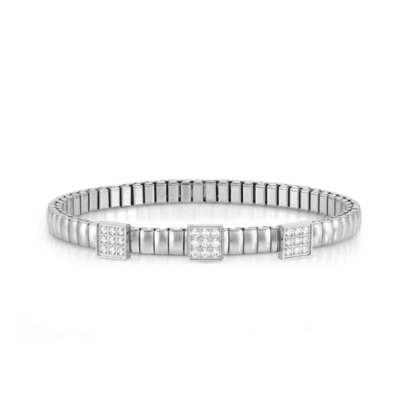 Nomination Extension bracelet Square with CZ 046014/056