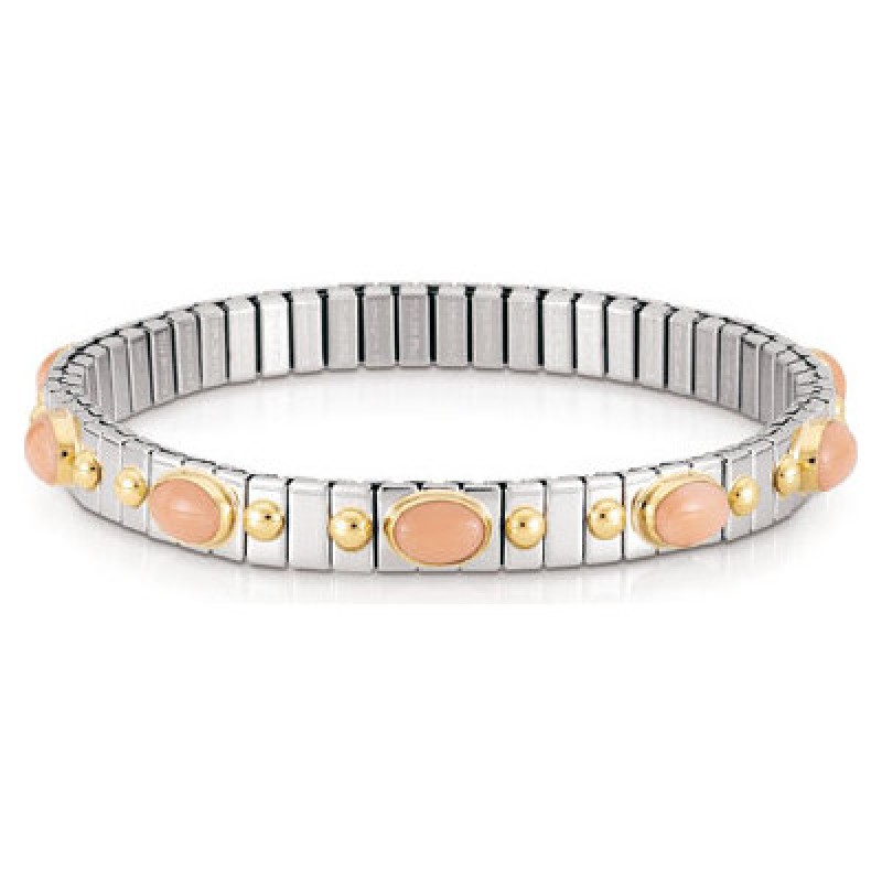 Nomination Bracelet with gold K18 and Pink Corals 042109/010
