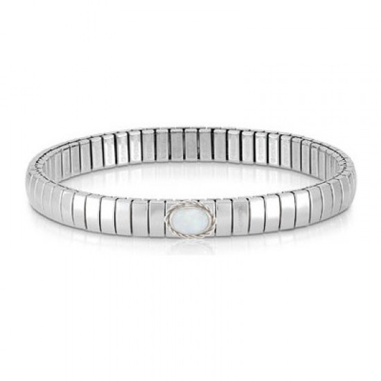 Nomination Steel Bracelet with White Opal 043211/013