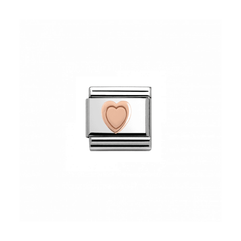 Nomination Composable Link 9K Rose Gold Heart 430101 03