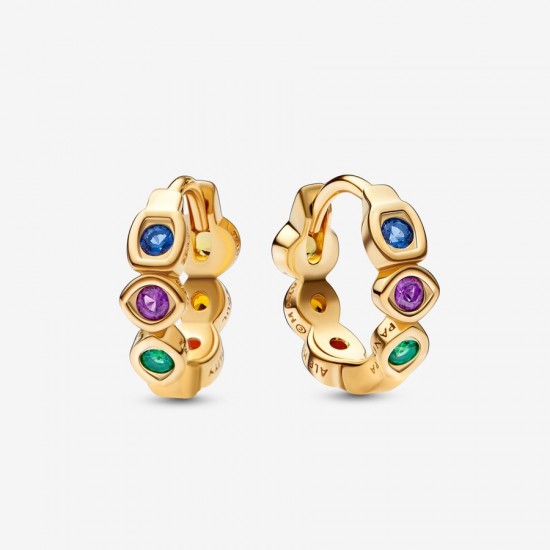 Pandora Marvel The Avengers Infinity Stones Hoop Earrings 262567C01