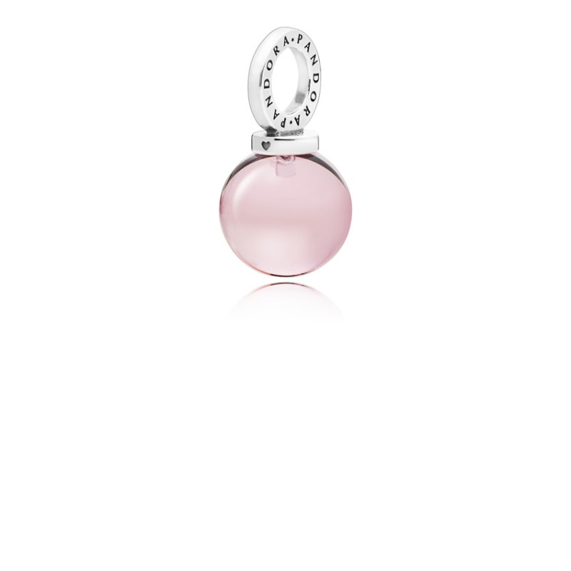 Pandora Κρεμαστό ασημένιο 925 με ροζ κρύσταλλα 397705NPM
