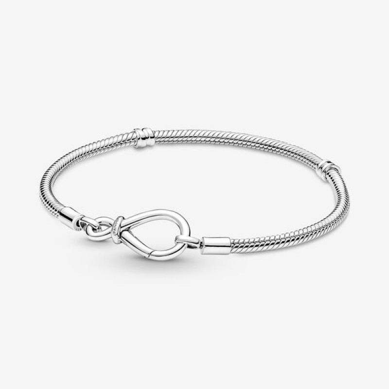 Pandora Moments Infinity Knot Snake Chain Bracelet 590792C00