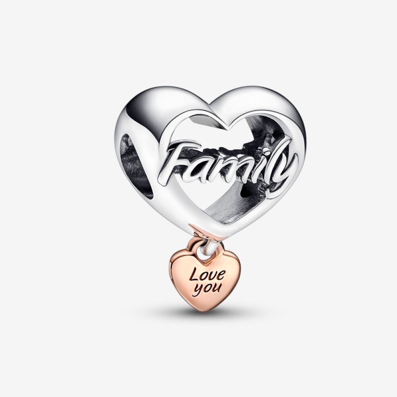 Pandora Love You Family Heart Charm 782326C00