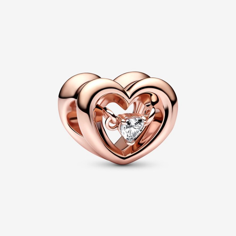 Pandora Radiant Heart & Floating Stone Charm 782493C01