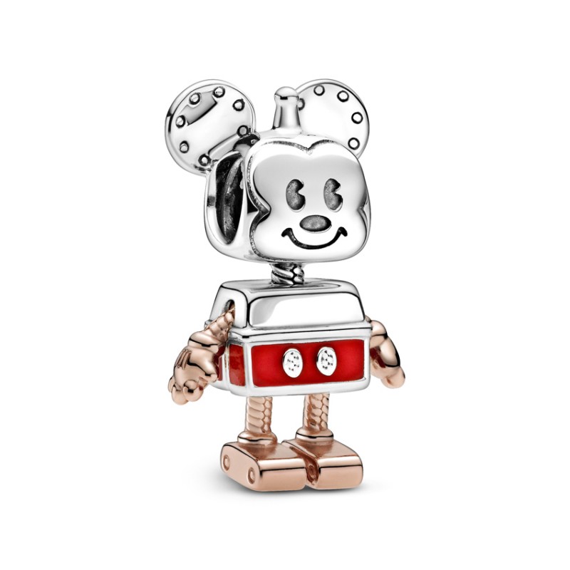 Pandora Σύμβολο Pandora Rose με σμάλτο, Disney Mickey robot 789073C01