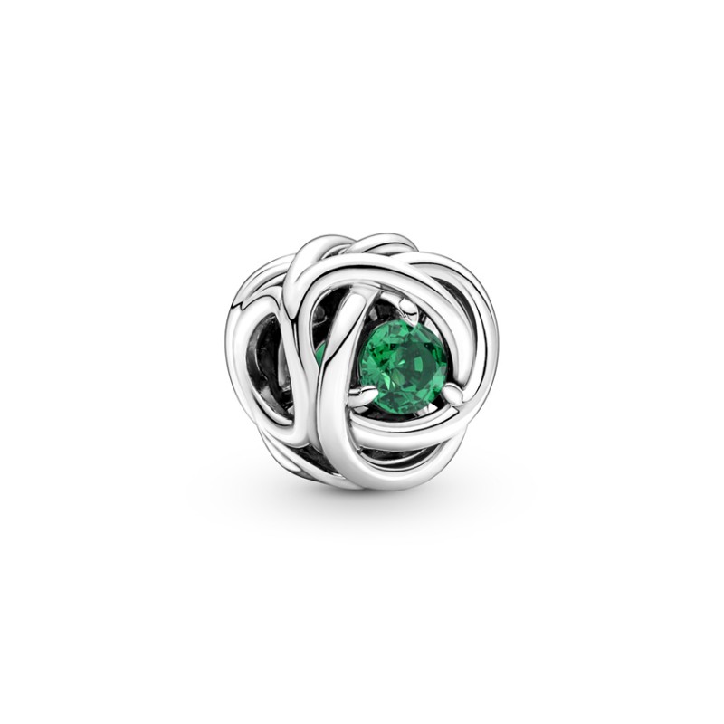 Pandora Σύμβολο ασ. 925 με πράσινο κρύσταλλο, κύκλος αιωνιότητας 790065C08