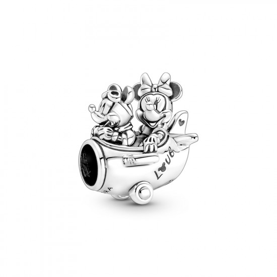 Pandora Σύμβολο ασ. 925, αεροπλάνο, Disney Minnie and Mickey Mouse 790108C00