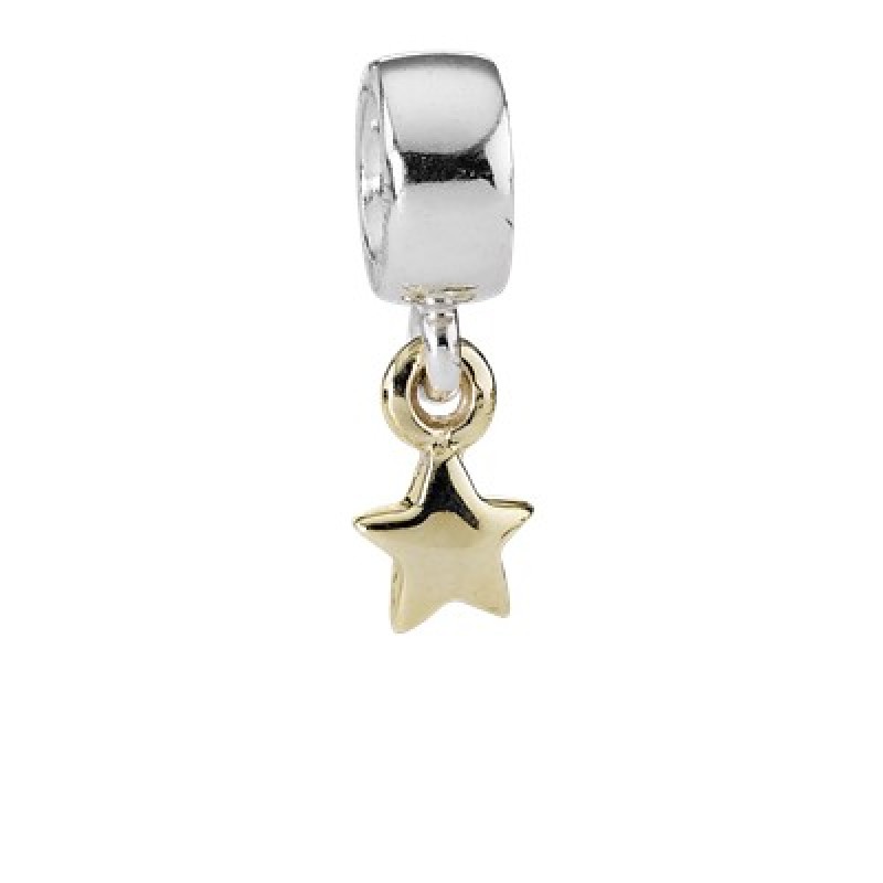 Pandora Κρεμαστό σύμβολο ασ.925 και χρ.κ14 με αστέρι