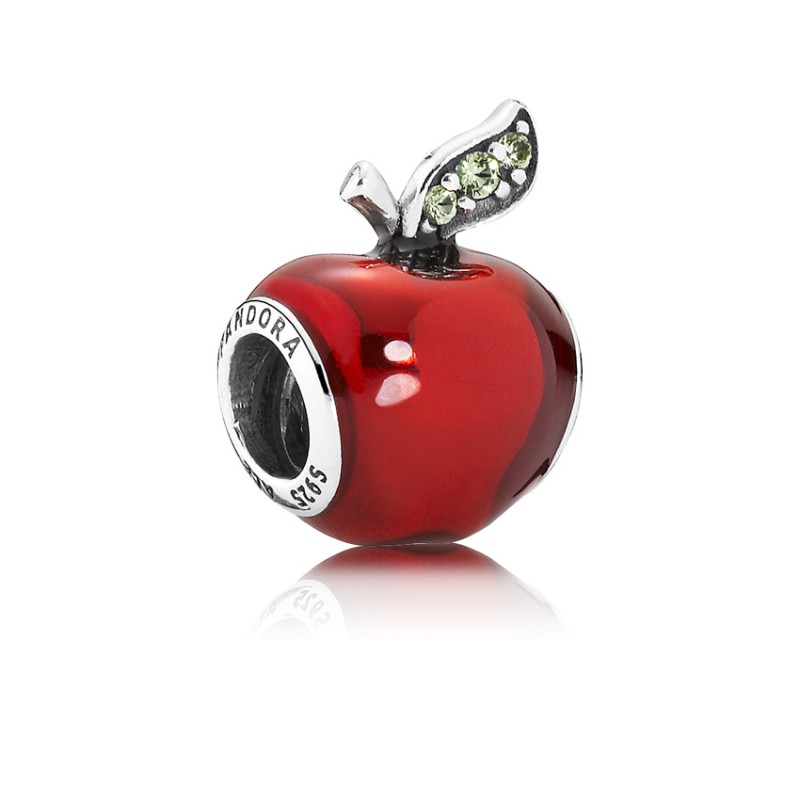 Pandora Σύμβολο ασ.925 με σμάλτο και κυβ. ζιρκόνια, μήλο, Disney Snow White 791572EN73