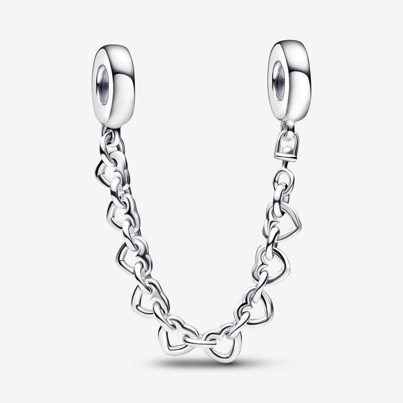 Pandora Linked Hearts Safety Chain 792274C00