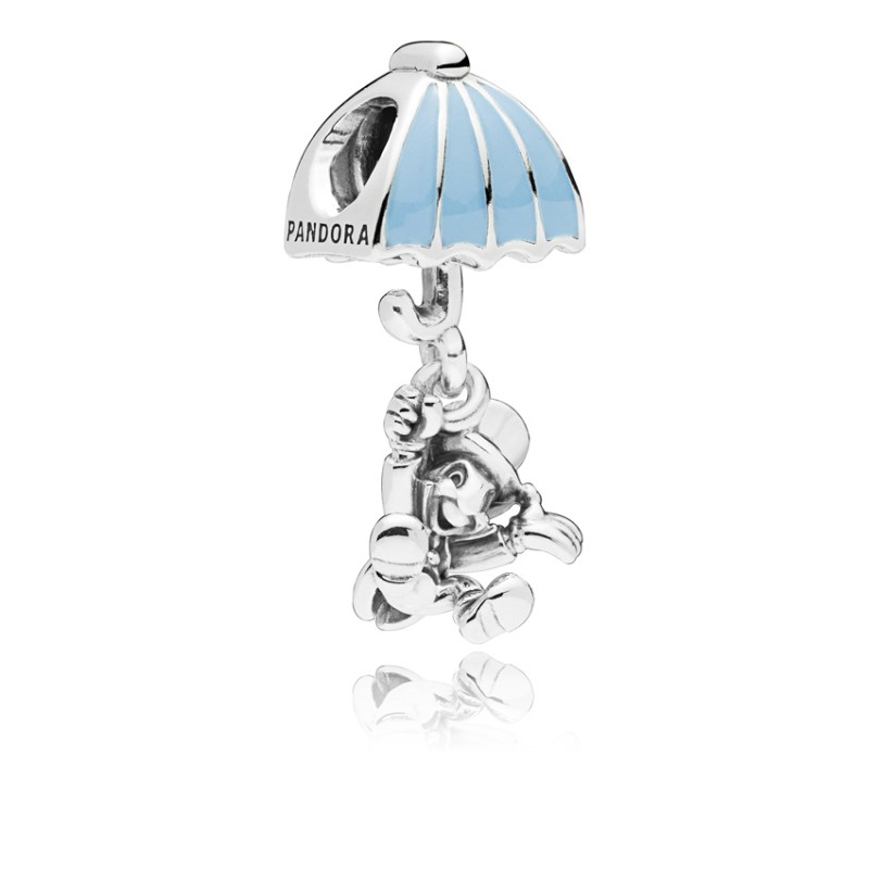 Pandora Κρεμαστό σύμβολο ασ.925 με σμάλτο, Disney Jiminy Cricket and umbrella 797492EN41
