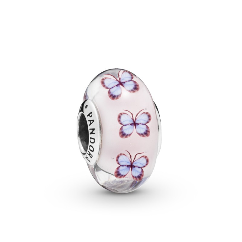 Pandora Butterfly Pink Murano Glass Charm 797893