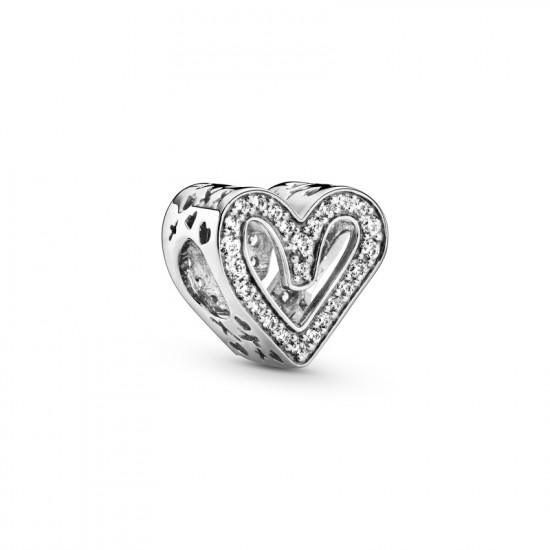Pandora Σύμβολο ασ. 925 με κυβ. ζιρκόνια, καρδιά 798692C01 Pandora Σύμβολο ασ. 925 με κυβ. ζιρκόνια, καρδιά 798692C01