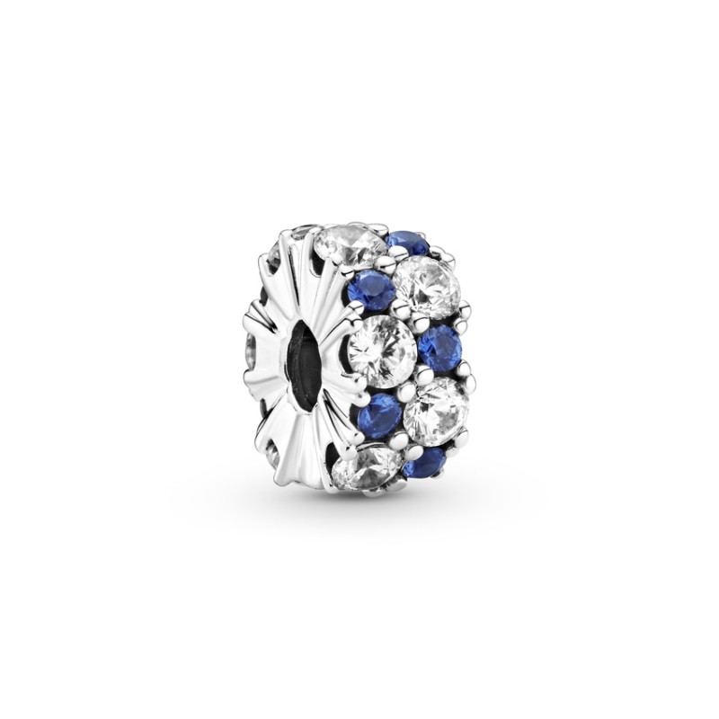 Pandora Κλιπ ασ. 925 με κυβική ζιρκόνια, κρύσταλλα και σιλικόνη 799171C01