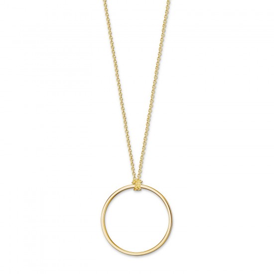 THOMAS SABO Charm Κολιέ CIRCLE GOLD Silver 925° X0252-413-39-L70 THOMAS SABO Charm Κολιέ CIRCLE GOLD Silver 925° X0252-413-39-L70