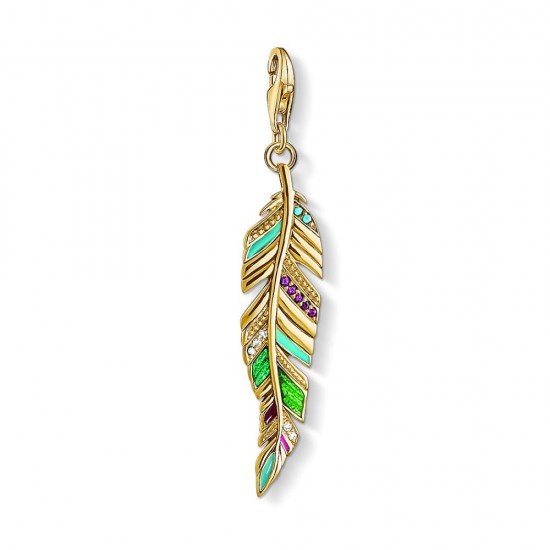 THOMAS SABO Επίχρυσο μενταγιόν φτερό Y0033-471-7 THOMAS SABO Επίχρυσο μενταγιόν φτερό Y0033-471-7