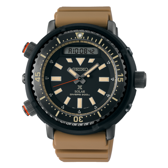 SEIKO Prospex Solar Brown Rubber Strap SNJ029P1