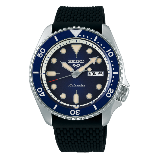 SEIKO 5 Sports Automatic Black Rubber Strap SRPD71K2 SEIKO 5 Sports Automatic Black Rubber Strap SRPD71K2