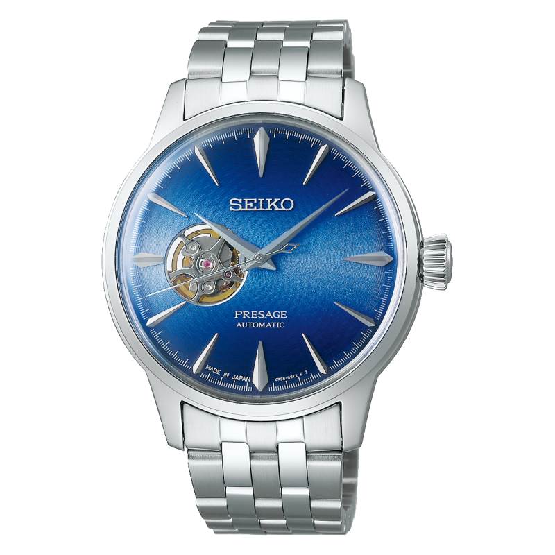 SEIKO Presage Cocktail Time ''Blue Acapulco'' Automatic Stainless Steel Bracelet SSA439J1