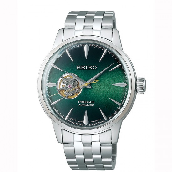 SEIKO Presage Cocktail Time ''Grasshopper'' Automatic Stainless Steel Bracelet SSA441J1