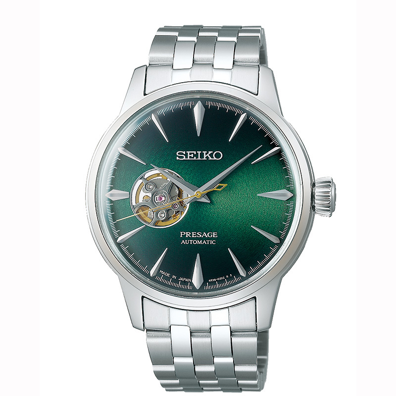 SEIKO Presage Cocktail Time ''Grasshopper'' Automatic Stainless Steel Bracelet SSA441J1
