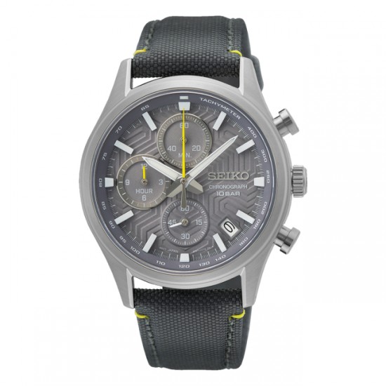 SEIKO Conceptual Dress Chronograph Grey with Grey Strap SSB423P1