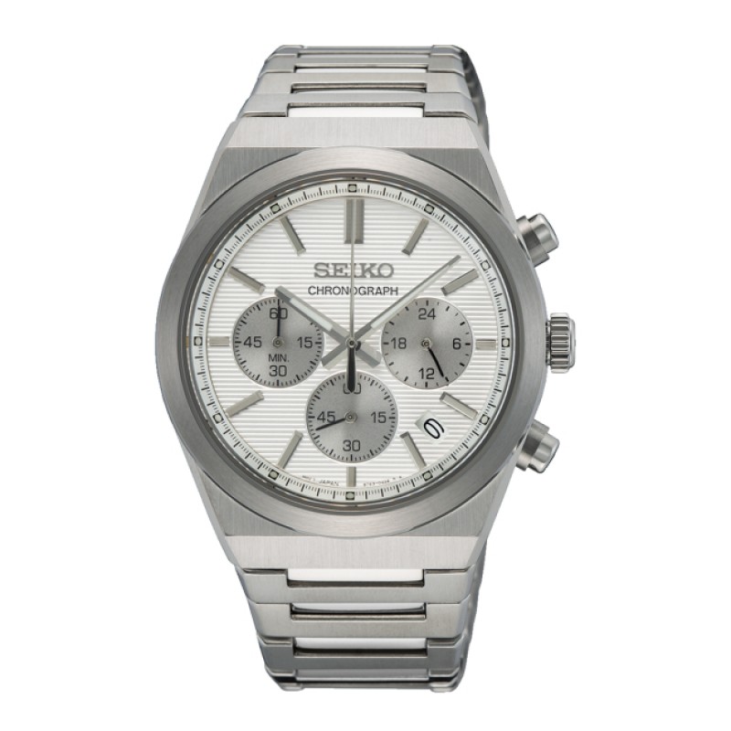 SEIKO Conceptual Series White Dial Chronograph SSB451P1