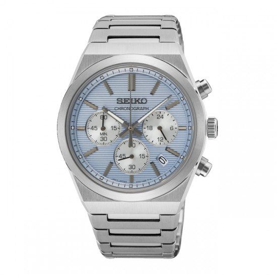 SEIKO Essential Time Chrono Light Blue SSB459P1