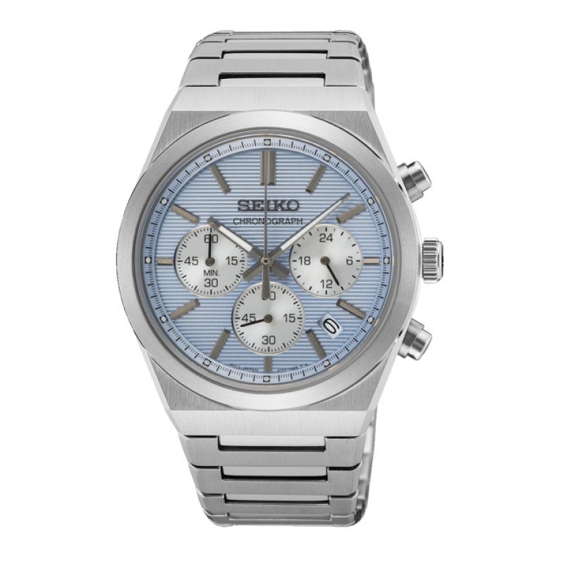 SEIKO Essential Time Chrono Light Blue SSB459P1
