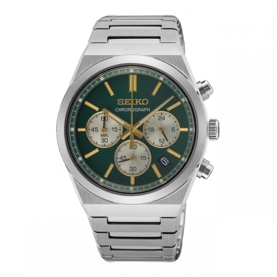 SEIKO Essential Time Green Chronograph SSB461P1