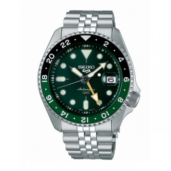 SEIKO 5 Sports 5 Sports SKX GMT Bi-Colour Green Automatic SSK035K1 SEIKO 5 Sports 5 Sports SKX GMT Bi-Colour Green Automatic SSK035K1