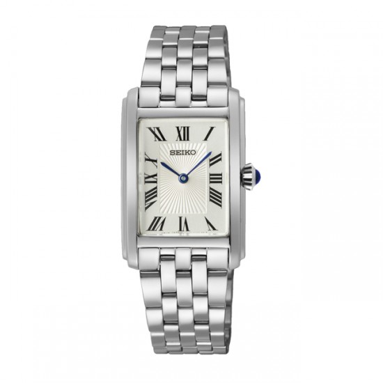 SEIKO Conceptual Rectangular White Dial SWR083P1