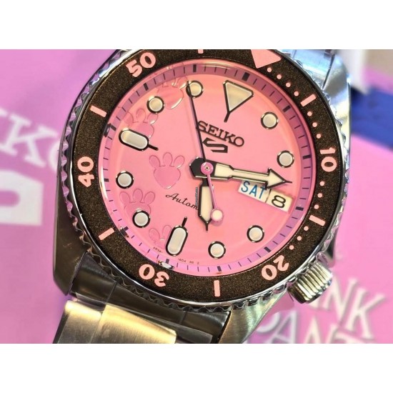 SEIKO Pink Panther Limited Edition 5 Sports SRPM07K1