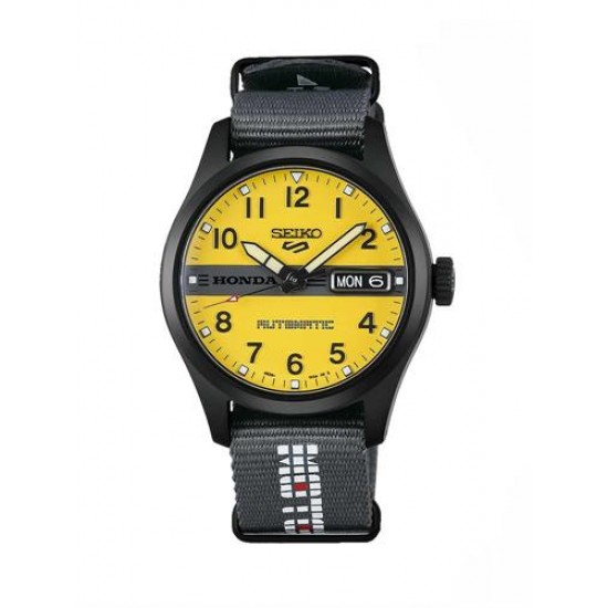 SEIKO 5 Sports MOTOCOMPO Limited Edition Automatic Men’s Watch with Black Nylon Strap – HDB010K1J SEIKO 5 Sports MOTOCOMPO Limited Edition Automatic Men’s Watch with Black Nylon Strap – HDB010K1J