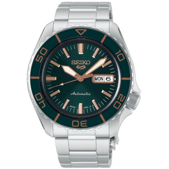 SEIKO 5 Sports SKX Green Dial Automatic Silver Stainless Steel Bracelet HDB005K1