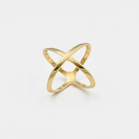 Χρυσό Κ14 δακτυλίδι Χ 92536