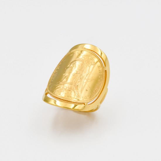 Χρυσή Κ14 βάση για Λίρα , έξτρα Λιρα 99140