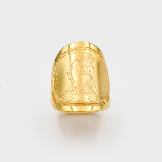 Χρυσή Κ14 βάση για Λίρα , έξτρα Λιρα 99140