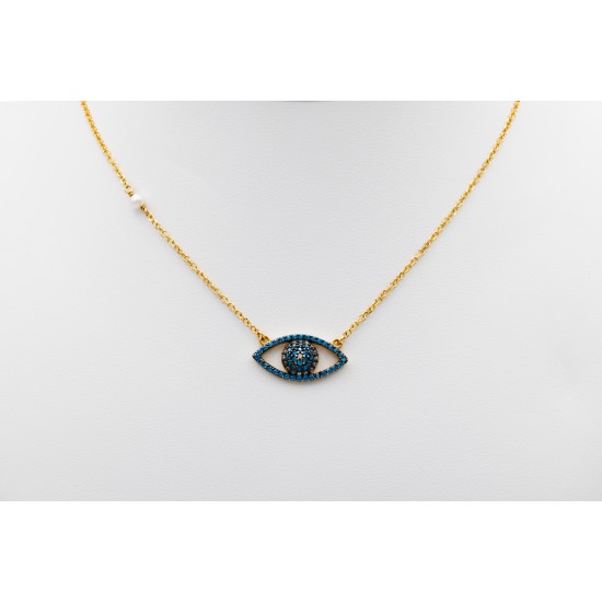 Κολιέ ματι γαλάζιο 87518