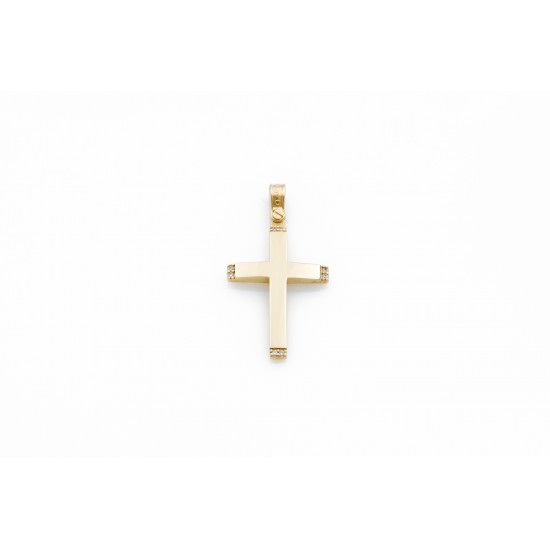 Σταυρός γυαλιστερός με ζιργκόν 109759